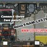 Huawei Nova 9 NAM-LX9 Test Point (TP)