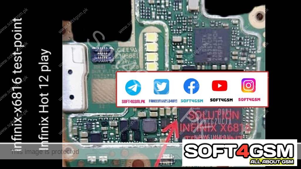 Infinix Hot 12 X6816 Test Point SOFT4GSM.PK